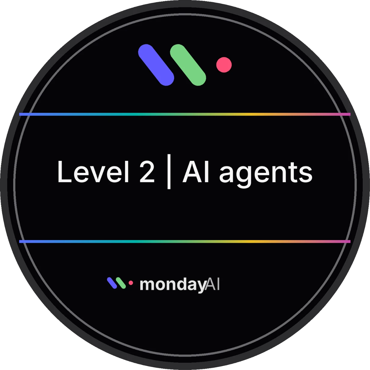 monday AI Level 2 AI Agents certified